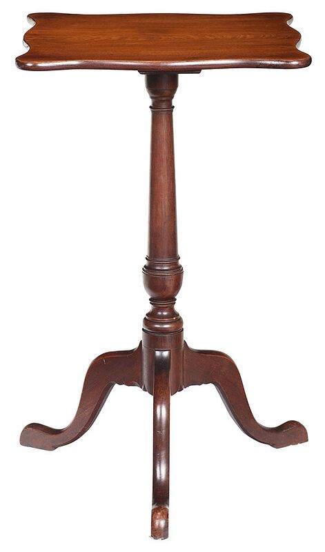 Appraisal: Fine American Federal Walnut Candlestand New England possibly Salem Massachusetts