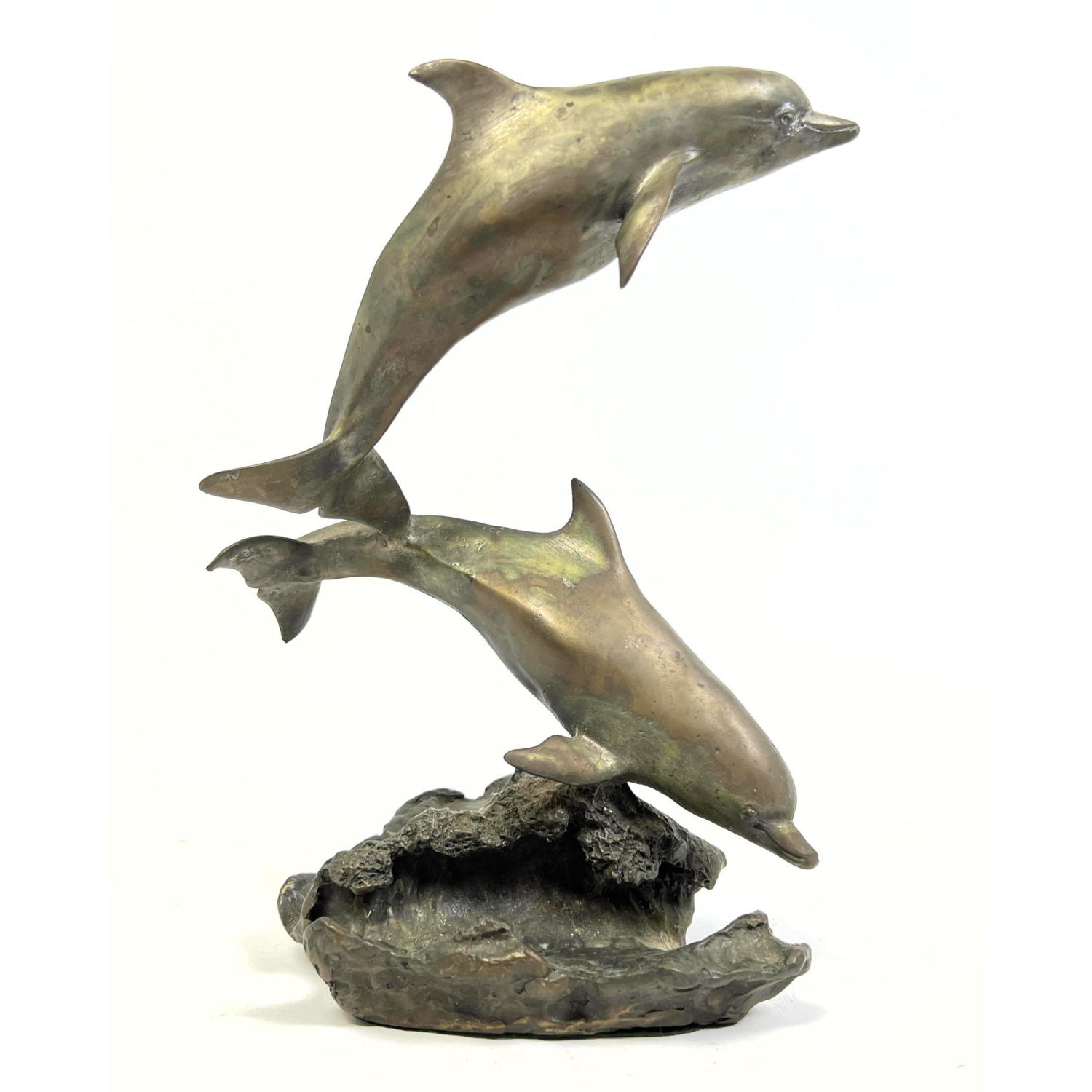 Appraisal: Matt Hopkins Bronze Dolphin Sculpture Signed and Numbered Dimensions H