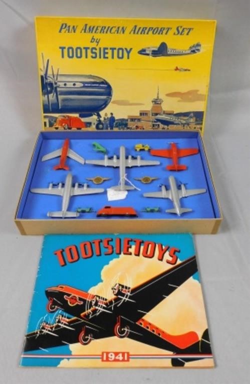 Appraisal: TOOTSIETOYS PAN AMERICAN AIRPORT SET IN ORIGINALbox with colorful lithograph