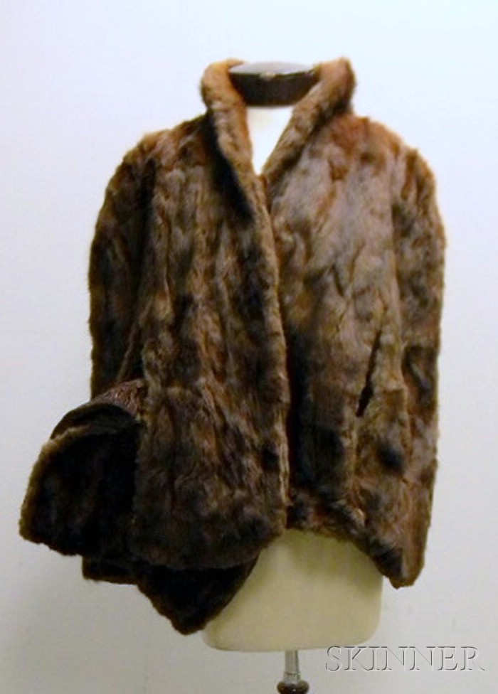 Appraisal: Two Mink Fur Items a capelet The Rines Co Bangor