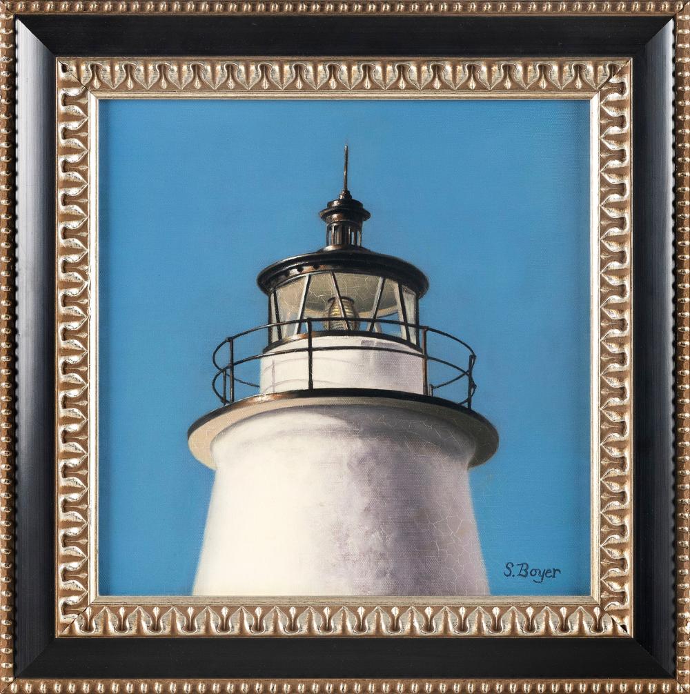 Appraisal: STEPHANIE BOYER AMERICA CONTEMPORARY TOP OF A LIGHTHOUSE OIL ON