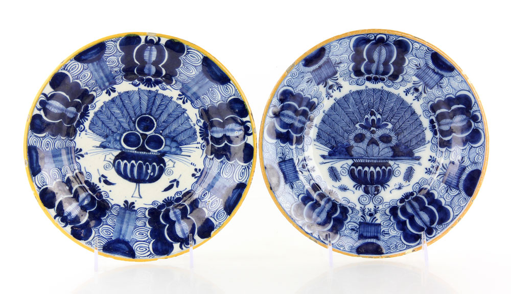 Appraisal: - Two th C Dutch Delft Plates Lot of two