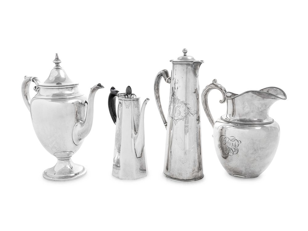 Appraisal: A Group of Four American Silver Holloware Articles A Group