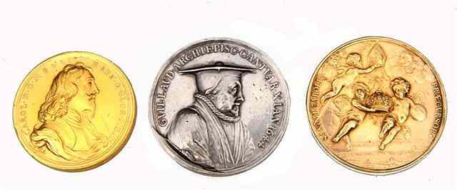 Appraisal: A SILVER COMMEMORATION MEDAL for William Laud Archbishop of Canterbury