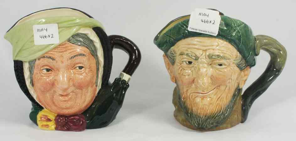 Appraisal: Royal Doulton Large Character Jugs Auld Mac D and Sairey