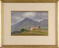 Appraisal: JOHN HENRY HILL American - COTTAGE IN NORTH WALES Fine