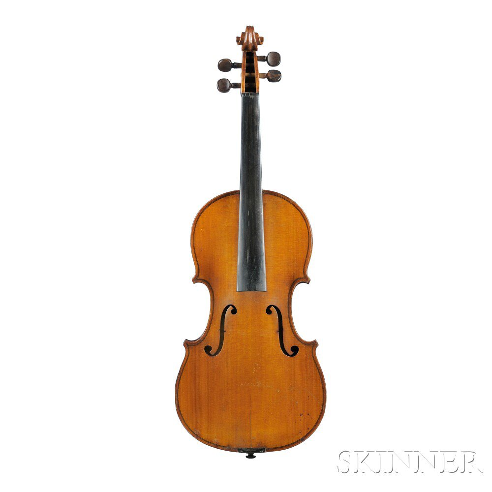 Appraisal: Modern French Violin th Century unlabeled length of two-piece back