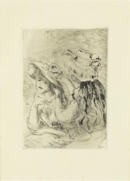 Appraisal: PIERRE-AUGUSTE RENOIR french - LE CHAPEAU PINGL re PLANCHE Etching