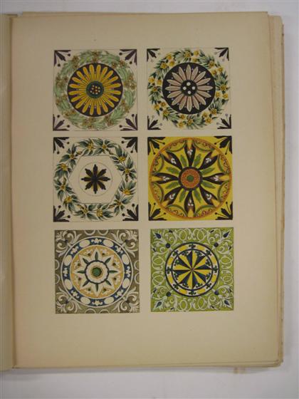 Appraisal: Portfolio Broussaud Le General A Les Carreaux de Faience Peints