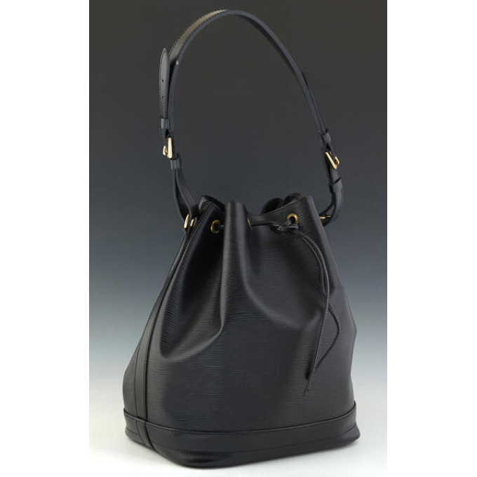 Appraisal: Louis Vuitton Noe GM Bucket Bag in black Epi calf