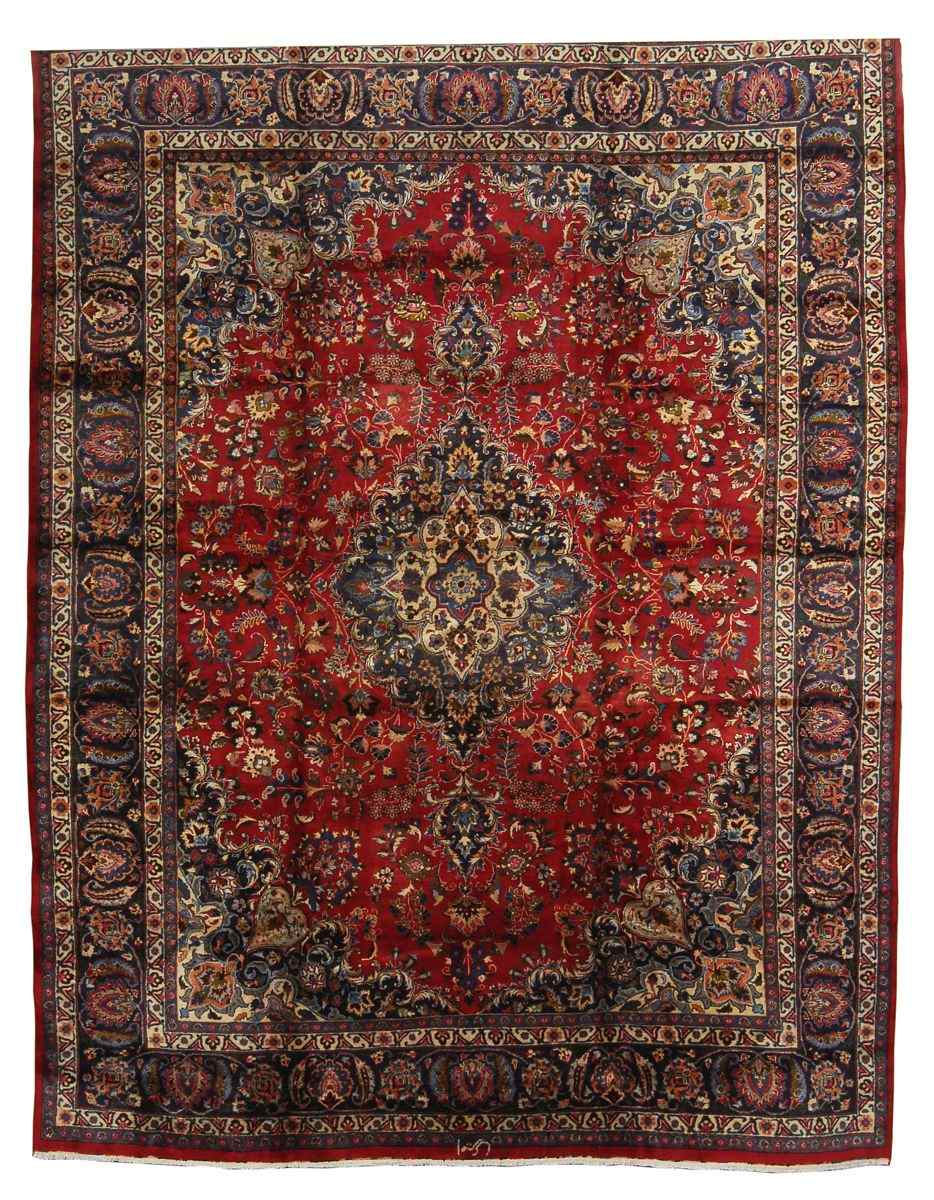 Appraisal: ORIENTAL RUG MESHED ' x ' '' Floral central medallion