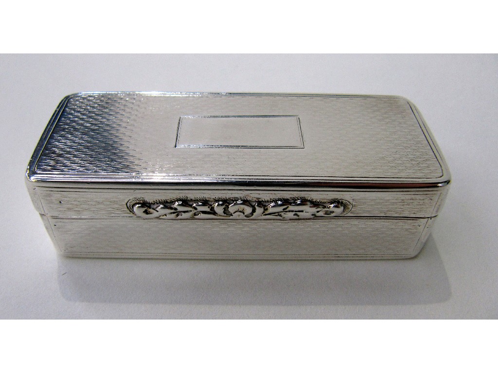 Appraisal: Continental silver snuff box