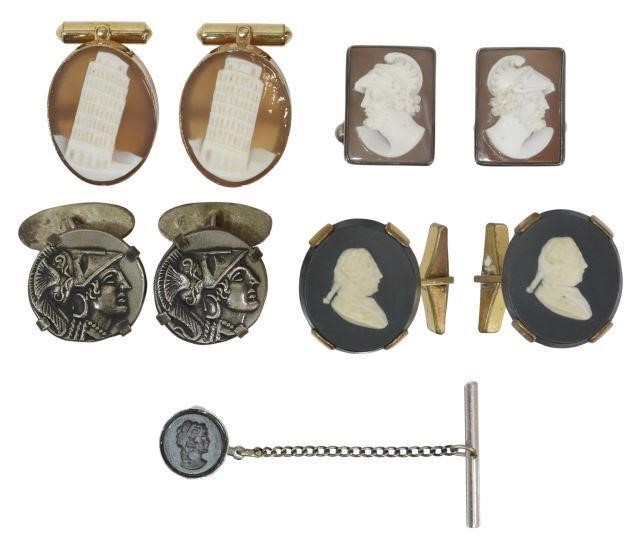 Appraisal: lot of Gent's accessories including pair sterling silver cufflinks with