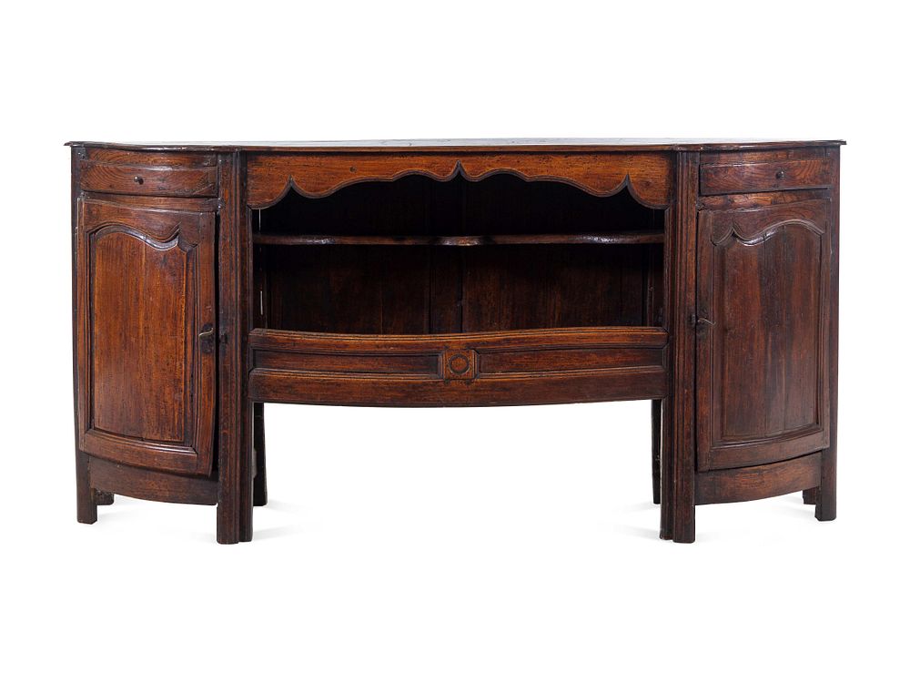 Appraisal: A French Provincial Carved Oak Sideboard A French Provincial Carved