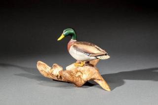 Appraisal: Miniature Mallard Drake Wendell Gilley - Southwest Harbor MEc in