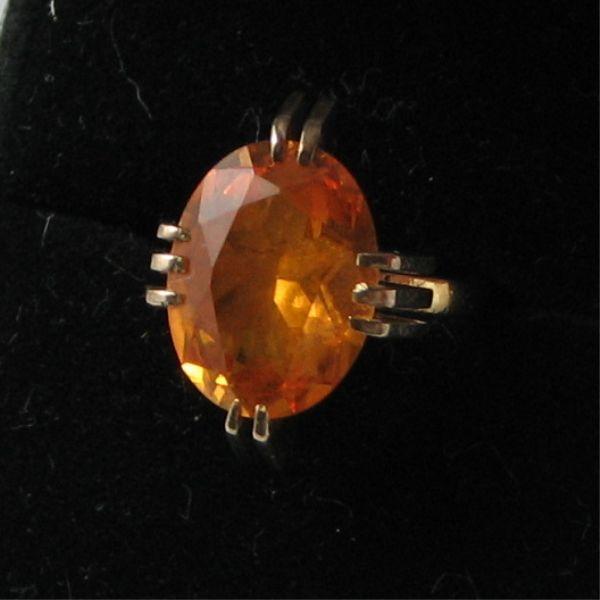 Appraisal: Ladies' K gold and citrine fashion ring Sold as is