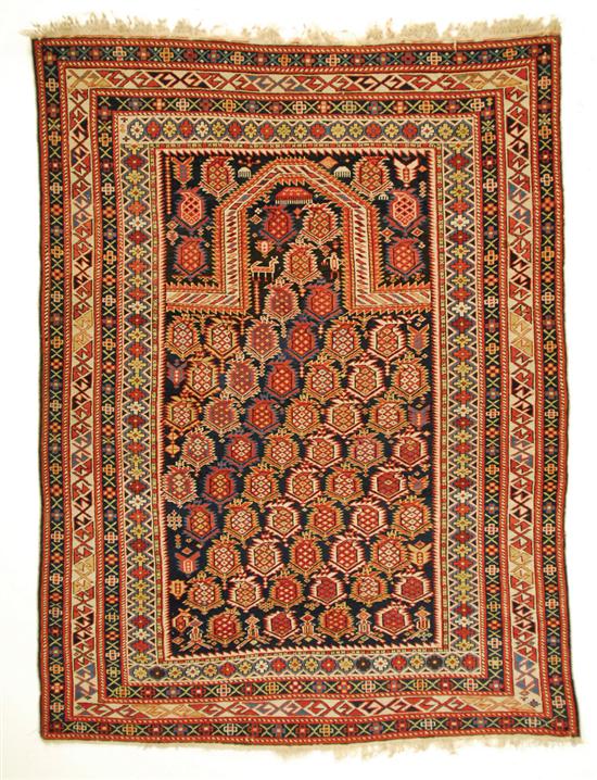 Appraisal: SHIRVAN MARASALLI PRAYER RUG Caucasus circa feet inches x feet