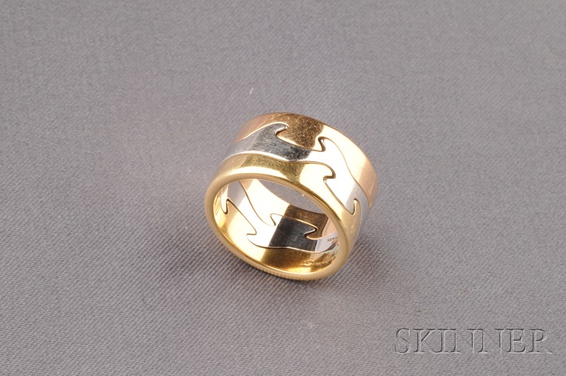 Appraisal: kt Tricolor Gold Fusion Ring Georg Jensen Denmark post- mark