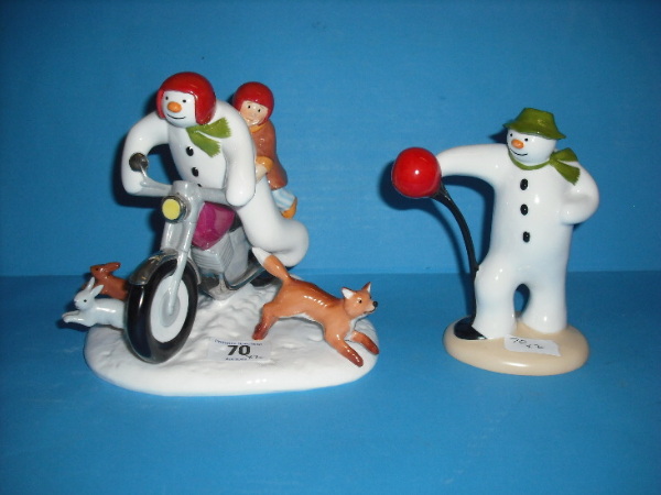 Appraisal: Coalport Snowman Figures Its A Knockout UKI Ceramics And Hold