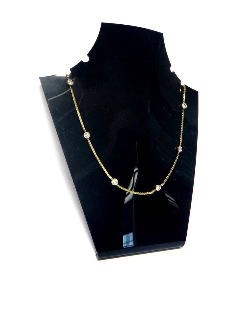 Appraisal: A gold and diamond set necklace in a serpentine link