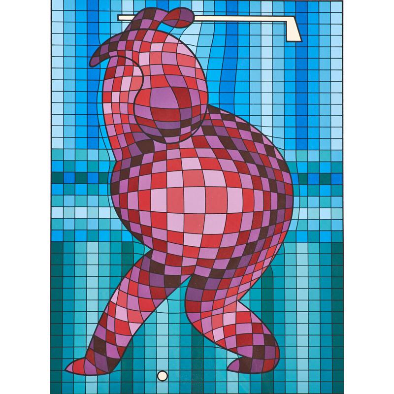 Appraisal: VICTOR VASARELY Hungarian - Condition Report With COA on verso