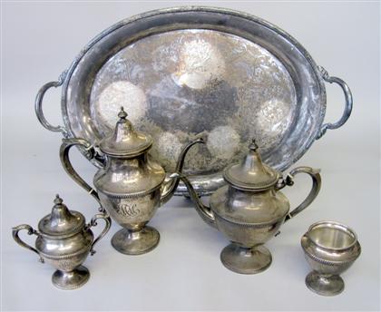 Appraisal: American sterling silver five piece tea and coffee service artcraft