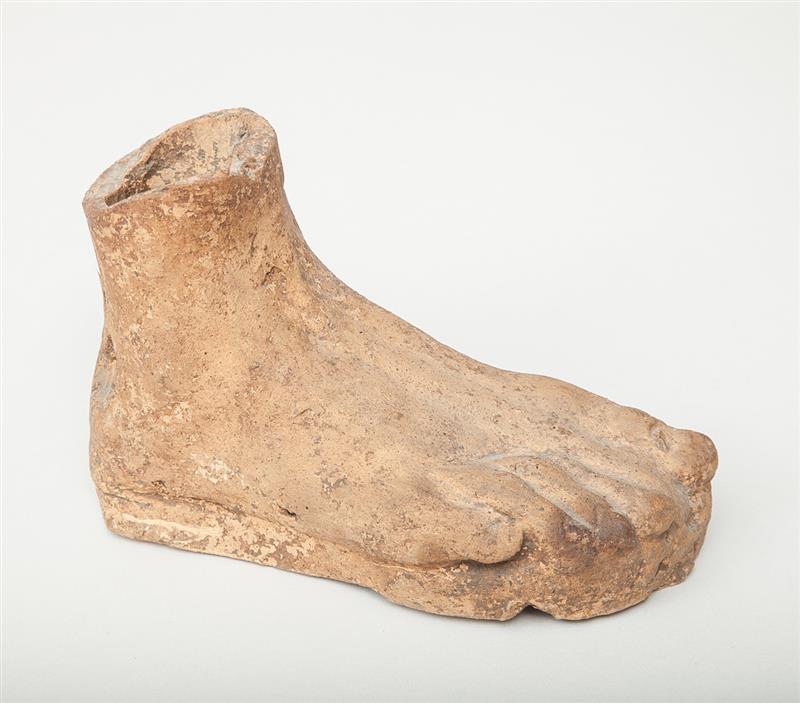 Appraisal: Pottery Model of a Right Foot After the Antique x