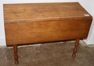 Appraisal: Sheraton drop leaf table birch figured maple length Sheraton drop