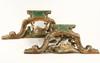 Appraisal: FRAGMENTS - Pair of th C Chinese wooden architectural fragments