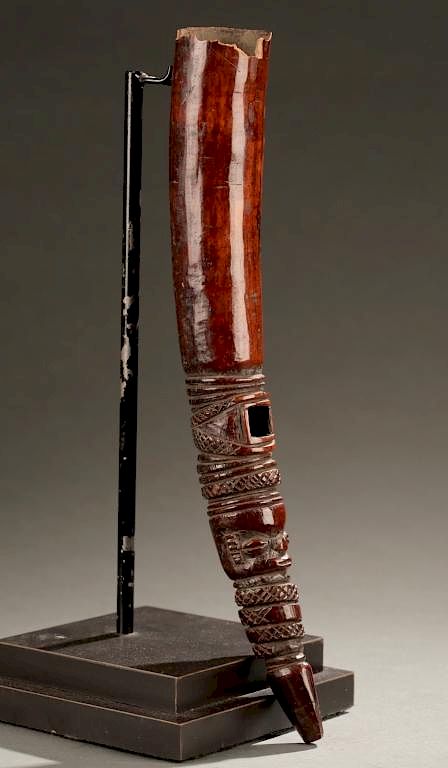 Appraisal: Idoma ivory oliphant th th c An ivory oliphant Nigeria