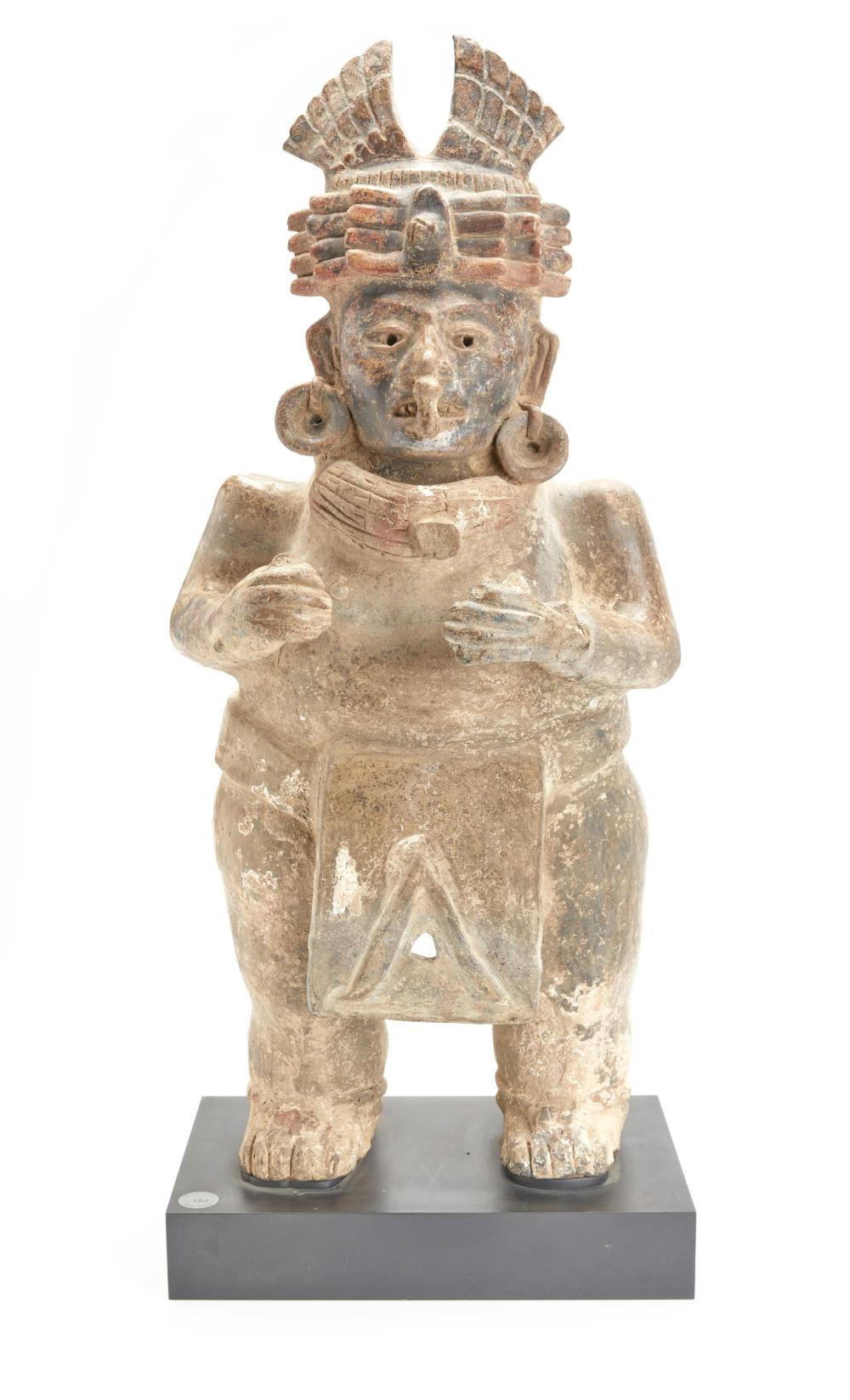 Appraisal: A large Pre-Columbian Zapotec figure Circa - CE Monte Alban