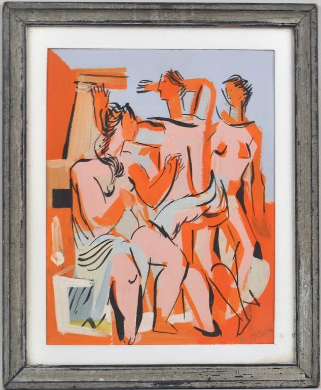 Appraisal: Vaclav Vytlacil W P Modernist Work framed under glass not