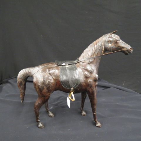 Appraisal: Leather Figurine of a Horse tall