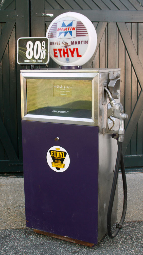 Appraisal: - Martin Purple Martin Ethyl Gas Pump Martin Purple Martin