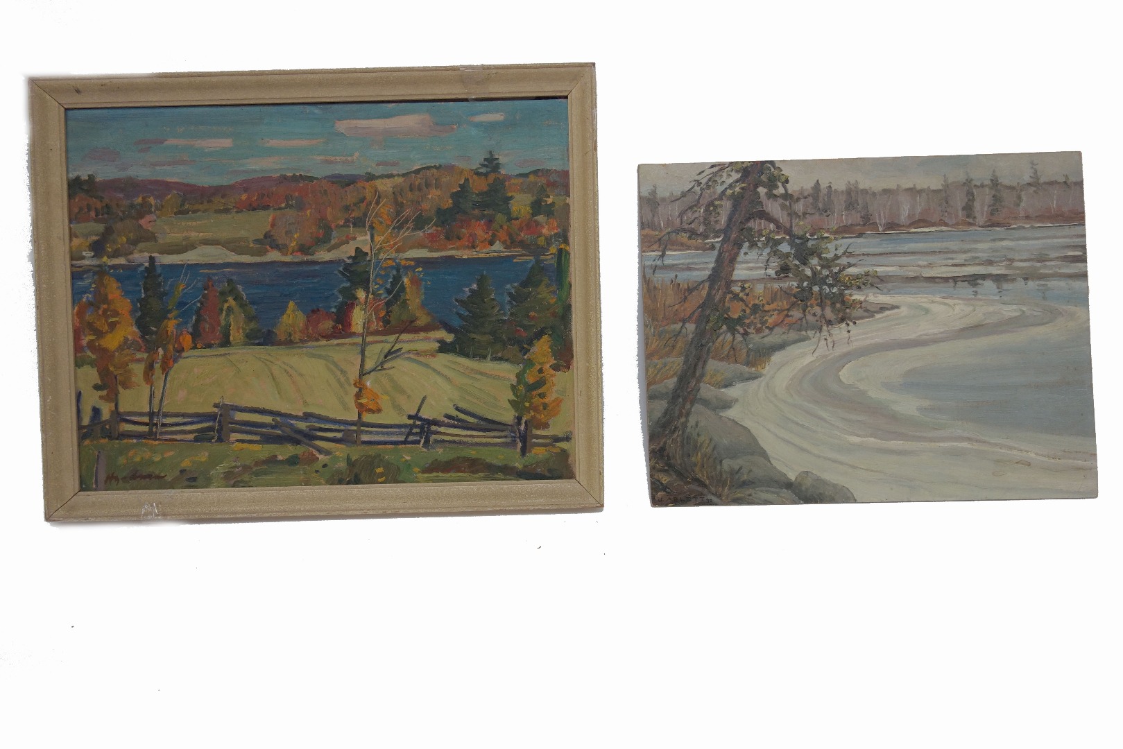 Appraisal: Robert Stewart Hyndman Canadian - River scene signed 'Hyndman' lower