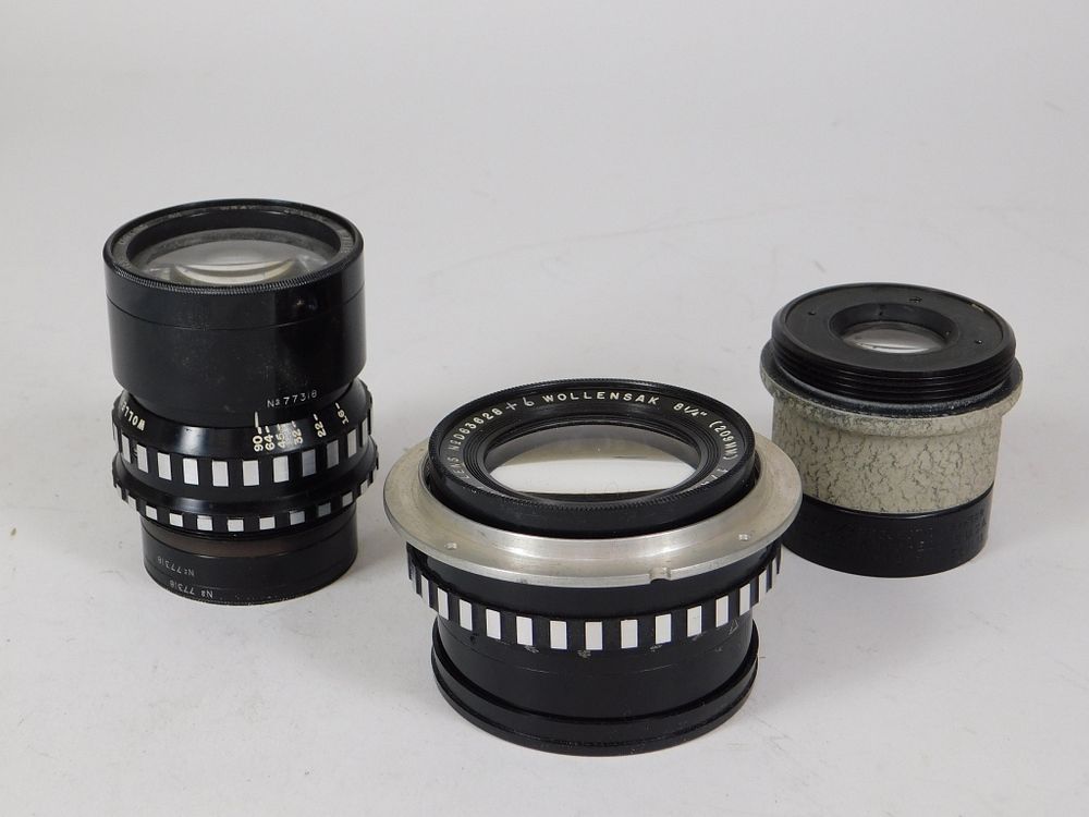 Appraisal: Lot of Copy Lenses Lot of copy lenses Includes Wollensak