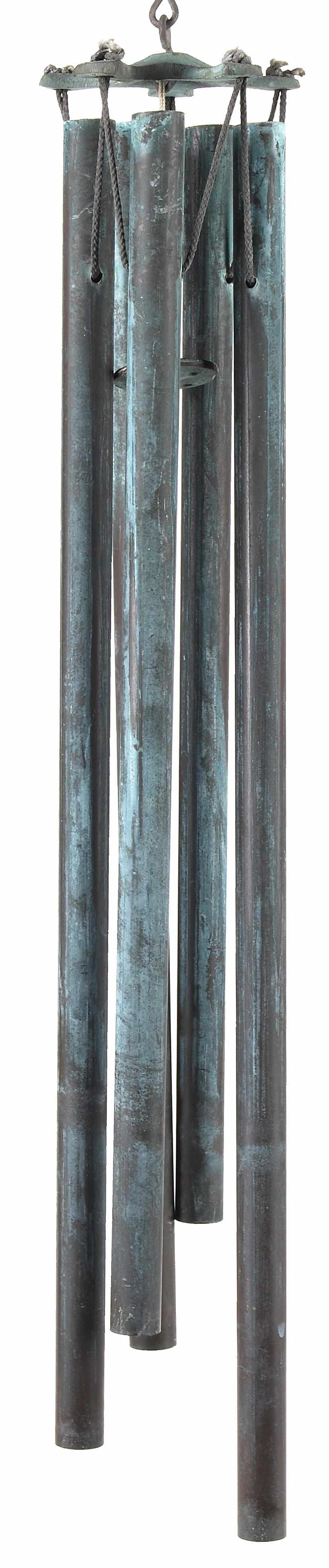 Appraisal: A Walter Lamb verdigris bronze wind chime circa unsignedheight in