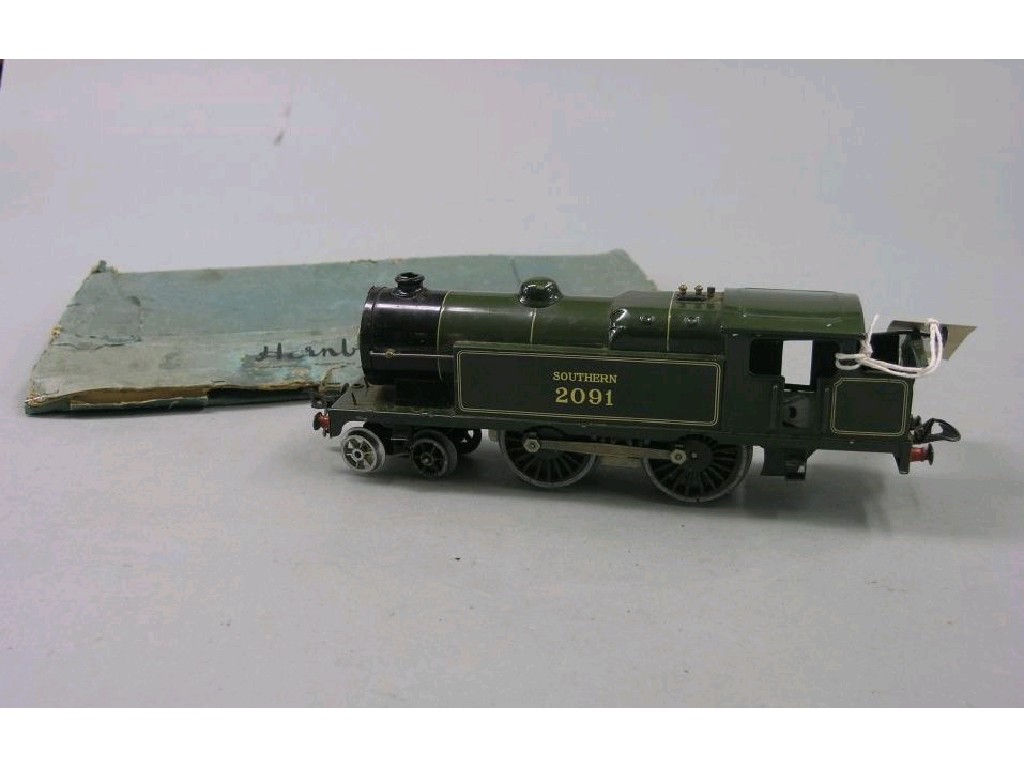 Appraisal: A Hornby gauge electric tank locomotive Southern livery No pre-war