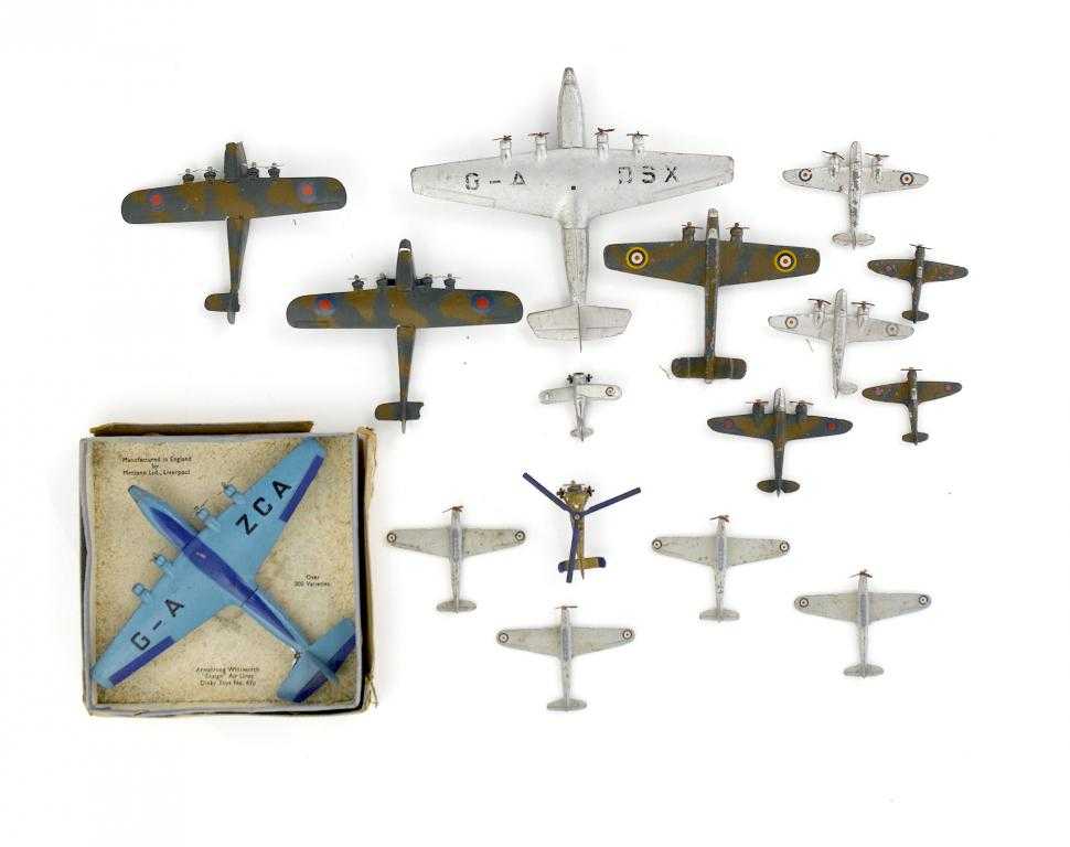 Appraisal: DINKY TOYS A QUANTITY OF AIRCRAFT including Armstrong Whitworth Air