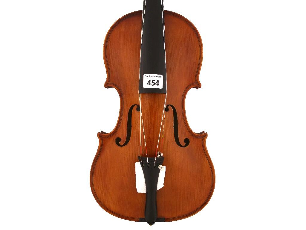 Appraisal: Contemporary violin labelled Piero Badalassi cm