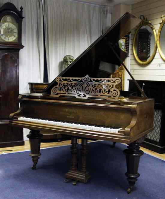 Appraisal: A late th century Bechstein rosewood grand piano number -