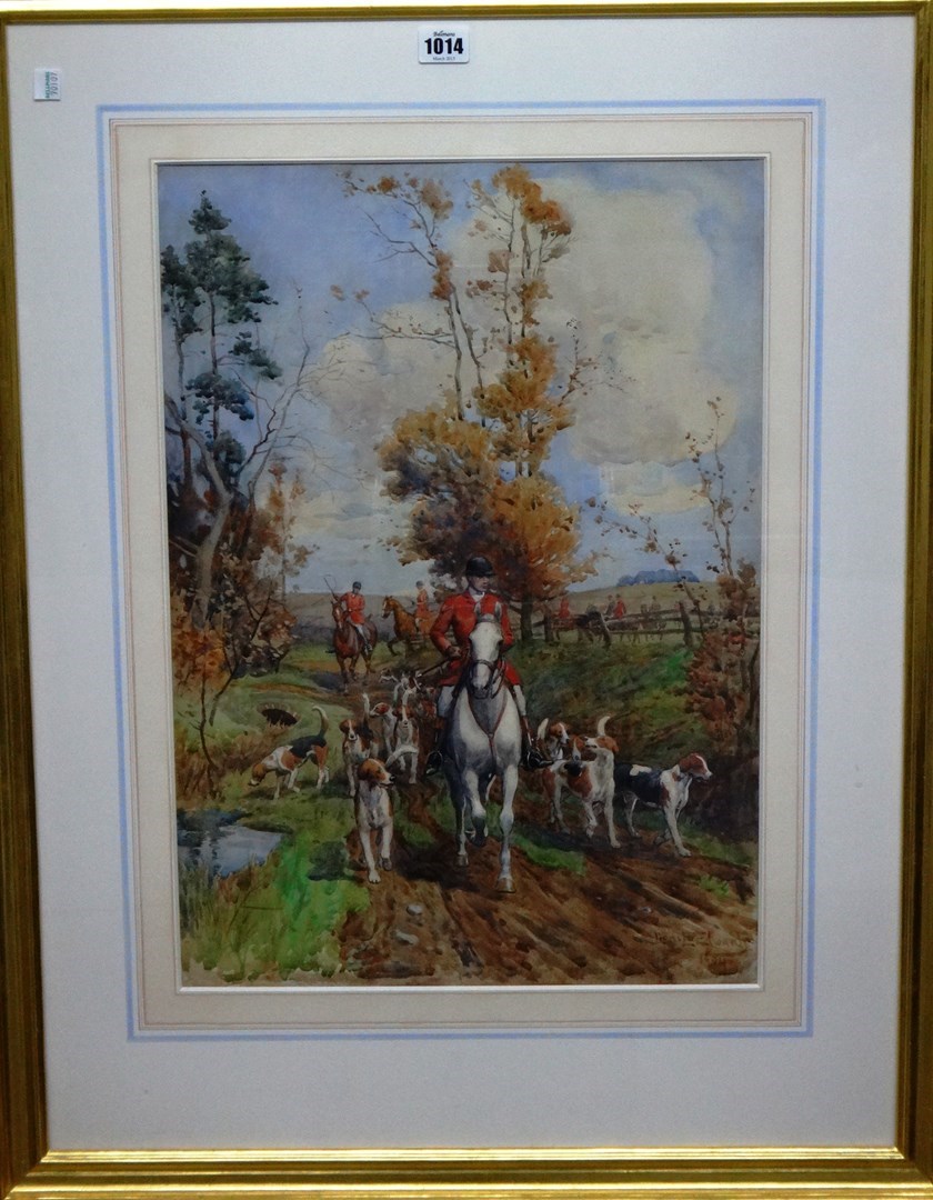 Appraisal: Lionel Dalhousie Robertson Edwards - Setting off watercolour signed and