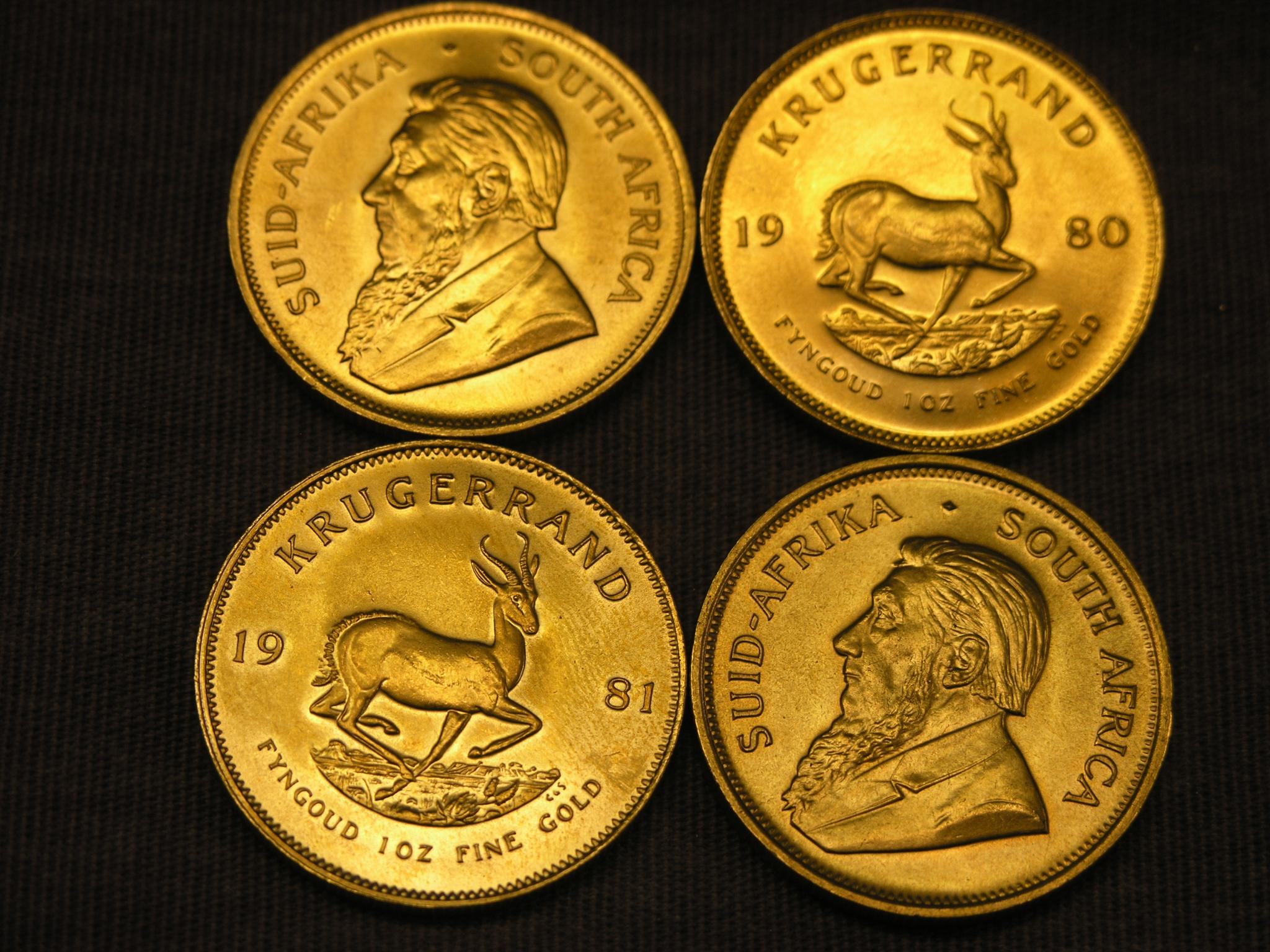 Appraisal: Four Krugerrands