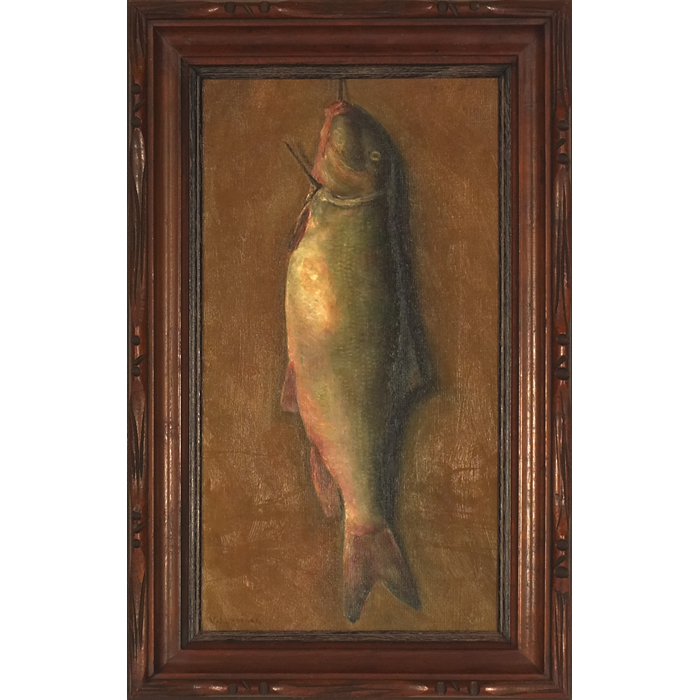 Appraisal: Valrado Guiseppe Cariani Italian American - Fish c oil on