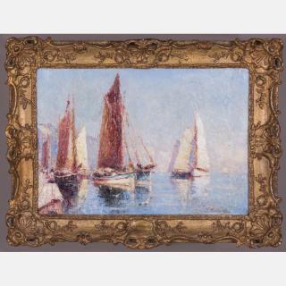 Appraisal: Horace Middleton d Whitby Oil on canvas Signed lower right