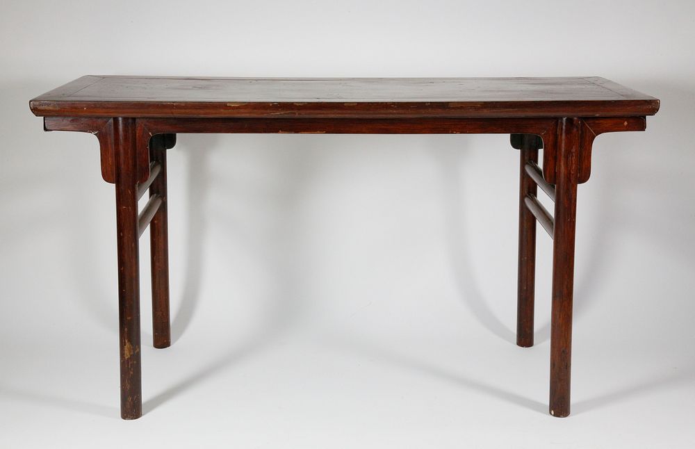 Appraisal: Contemporary Chinese Teakwood Altar Table Contemporary Chinese Teakwood Altar Table