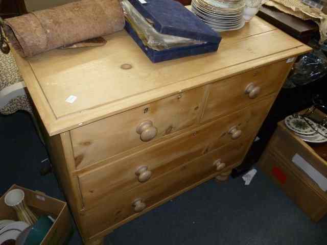 Appraisal: A PINE CHEST of two short and two long drawers