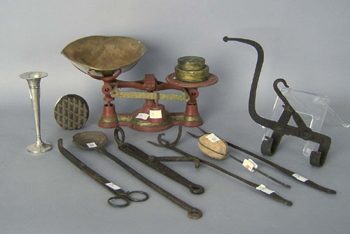 Appraisal: Metalware to include cast iron scale flesh fork etc