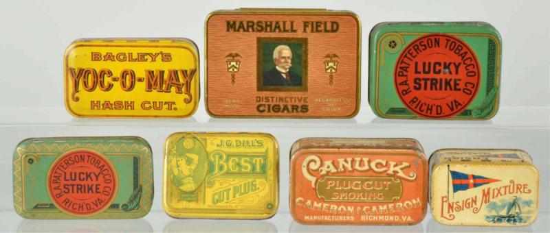 Appraisal: Lot of Assorted Tobacco Cigar Tins Description Includes Canuck Yoc-o-May