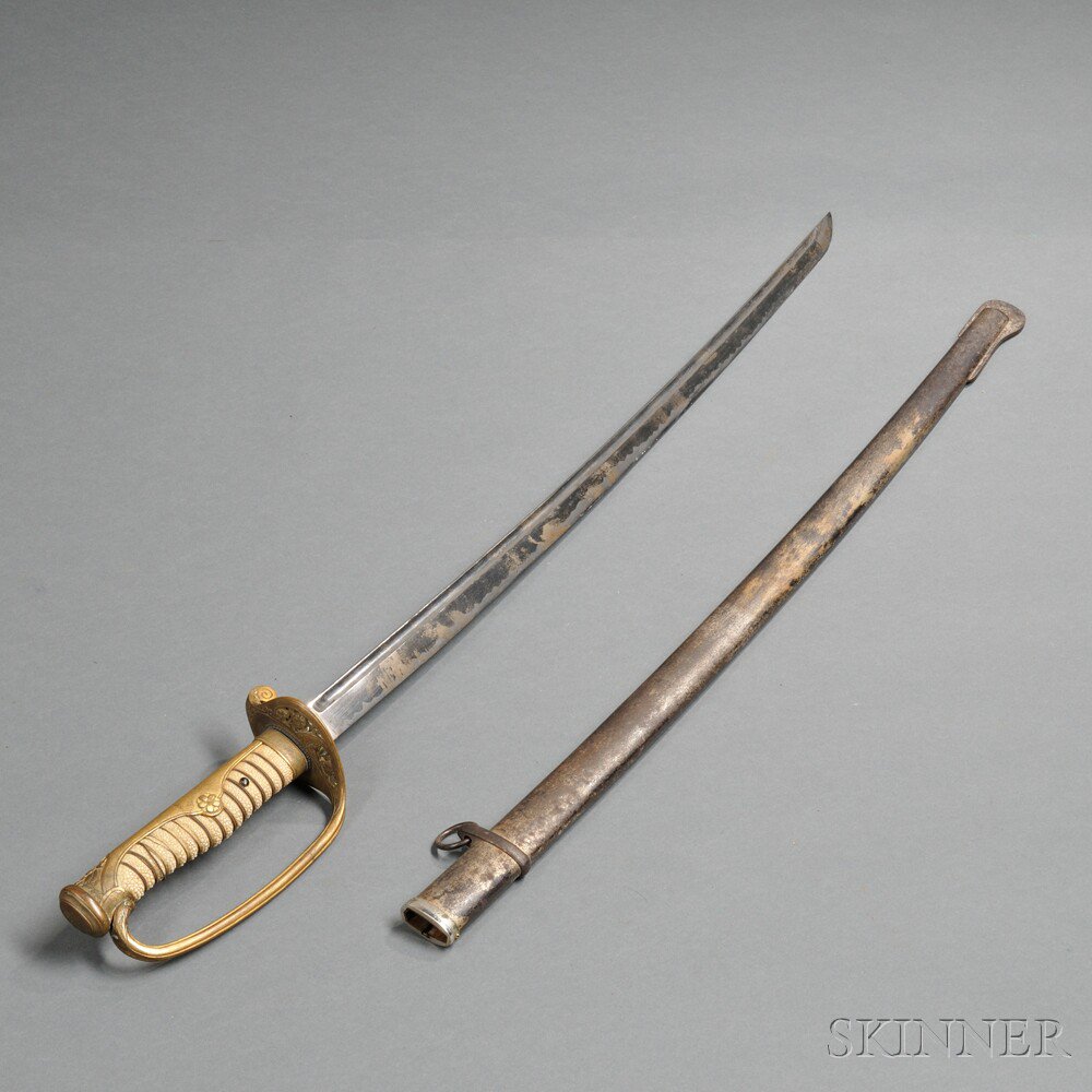 Appraisal: Japanese Naval Officer's Sword c early to mid- th century